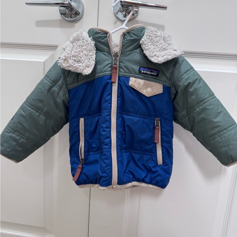 Patagonia Blue and Green Kids' Jacket
